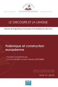 Polémique et construction européenne_cover