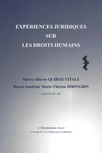 Expériences juridiques sur les droits humains_cover