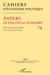 Cahiers d'économie politique 74_cover