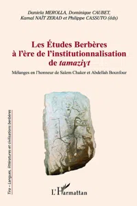 Les Études Berbères à l'ère de l'institutionnalisation de tamaziyt_cover