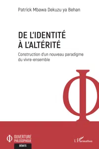 De l'identité à l'altérité_cover