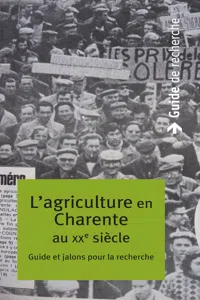 L'Agriculture en Charente au XIXe siècle_cover