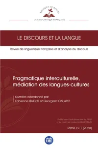 Pragmatique interculturelle, médiation des langues-cultures_cover