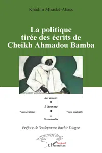 La politique tirée des écrits de Cheikh Ahmadou Bamba_cover