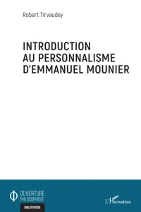 Introduction au personnalisme d'Emmanuel Mounier_cover