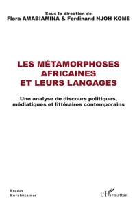 Les métamorphoses africaines et leurs langages_cover