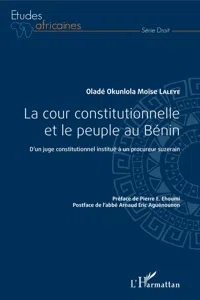 La cour constitutionnelle et le peuple au Bénin_cover