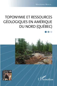 Toponymie et ressources géologiques en Amérique du Nord_cover