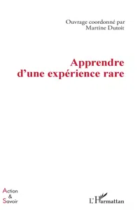 Apprendre d'une expérience rare_cover