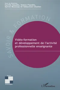 Vidéo-formation et développement de l'activité professionnelle enseignante_cover