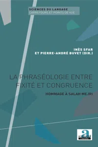 La phraséologie entre fixité et congruence_cover