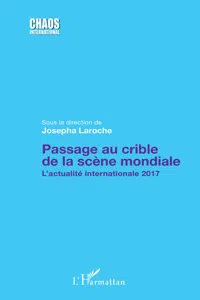 Passage au crible de la scène mondiale_cover