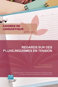 Regards sur des plurilinguismes en tension_cover