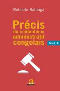 Précis du contentieux administratif congolais Tome 2_cover