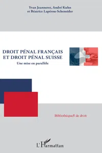 Droit pénal français et droit pénal suisse_cover