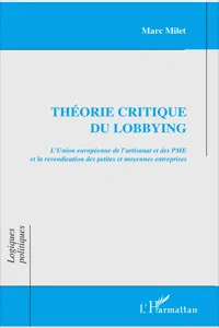 Théorie critique du lobbying_cover