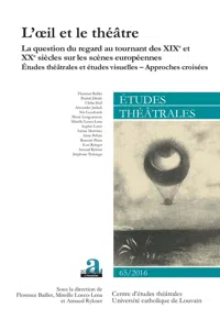 L'oeil et le théâtre_cover