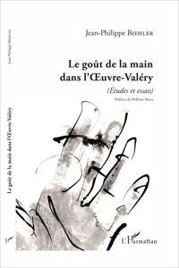 Le goût de la main dans l'Oeuvre-Valéry_cover