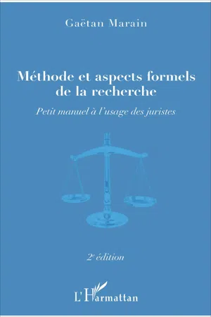 Méthode et aspects formels de la recherche