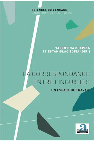 La correspondance entre linguistes