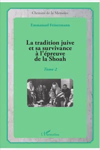 La tradition juive et sa survivance à l'épreuve de la Shoah_cover