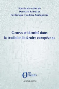 Genres et identité dans la tradition littéraire européenne_cover