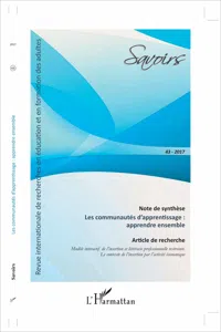 Les communautés d'apprentissage : apprendre ensemble_cover