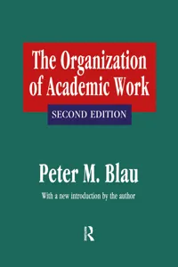 The Organization of Academic Work_cover