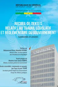 Recueil de textes relatifs au travail législatif et réglementaire du gouvernement_cover