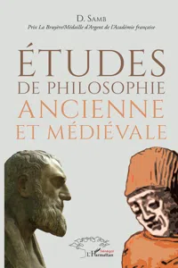 Études de philosophie ancienne et médiévale_cover