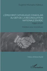 L'épiscopat catholique congolais au défi de la réconciliation nationale en RD_cover