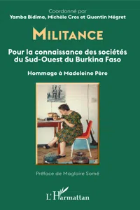 Militance. Pour la connaissance des sociétés du Sud-Ouest du Burkina Faso_cover