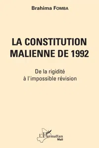 La constitution malienne de 1992_cover