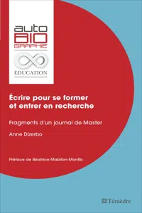 Écrire pour se former et entrer en recherche_cover