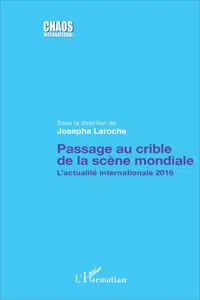 Passage au crible de la scène mondiale_cover