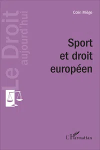 Sport et droit européen_cover