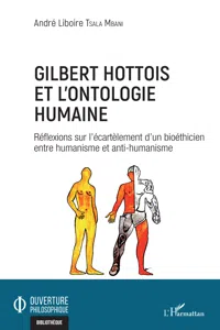 Gilbert Hottois et l'ontologie humaine_cover