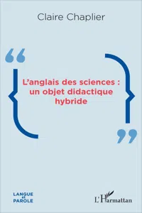 L'anglais des sciences : un objet didactique hybride_cover