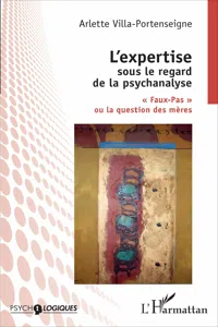 L'expertise sous le regard de la psychanalyse_cover