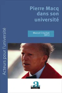 Pierre Macq dans son université_cover