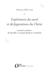 Expériences du sacré et dé-figuration du Christ_cover