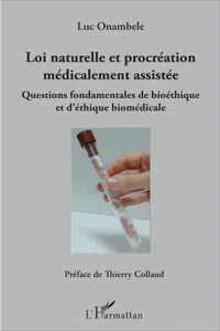 Loi naturelle et procréation médicalement assistée_cover