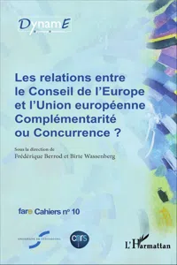 Les relations entre le Conseil de l'Europe et l'Union européenne_cover