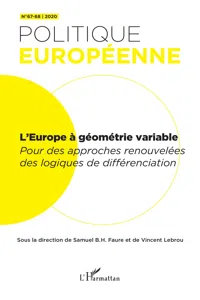 L'Europe à géométrie variable_cover