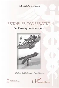 Les tables d'opération_cover