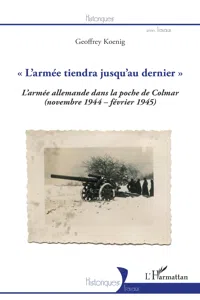 "L'armée tiendra jusqu'au dernier"_cover