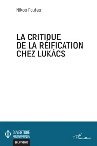 La critique de la réification chez Lukacs_cover