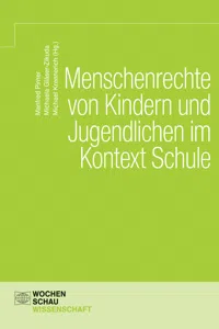 Menschenrechte von Kindern und Jugendlichen im Kontext Schule_cover