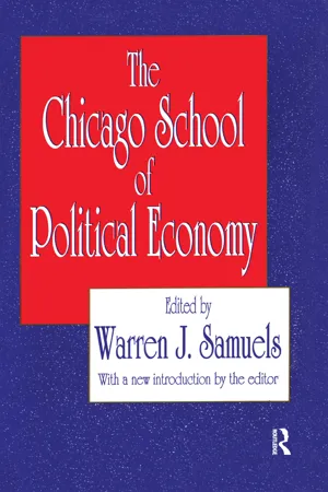 The Chicago School of Political Economy