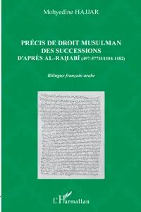 Précis de droit musulman des successions d'après Ali al-Rahabi_cover